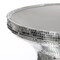 Modern Trumpet Wedding Floor Flower Vase with Silver Studs and White Pearl Design, for Living Room, Entryway or Dining Room, 40 Inch